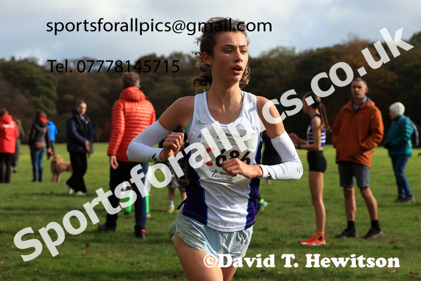 Girls Under-16s 2026 Northern Cross Country Relays, Graves Park, Sheffield. Photo: David T. Hewitson/Sports for All Pics